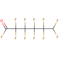 2d structure of 2,2,3,3,4,4,5,5,6,6-decafluorohexanoyl fluoride