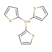 2d structure of tris(thiophen-2-yl)silane