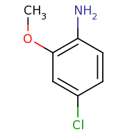2d structure of 4-chloro-2-methoxyaniline