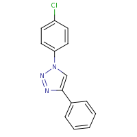 2d structure of 1-(4-chlorophenyl)-4-phenyl-1H-1,2,3-triazole