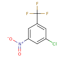 2d structure of 1-chloro-3-nitro-5-(trifluoromethyl)benzene