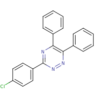 2d structure of 3-(4-chlorophenyl)-5,6-diphenyl-1,2,4-triazine