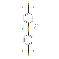 2d structure of chloro(chloromethyl)bis[4-(trifluoromethyl)phenyl]silane
