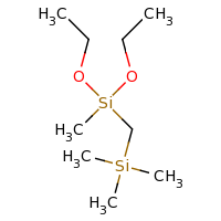 2d structure of {[diethoxy(methyl)silyl]methyl}trimethylsilane