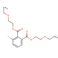 2d structure of 1,2-bis(2-ethoxyethyl) 3-iodobenzene-1,2-dicarboxylate
