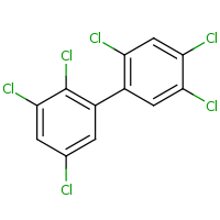 2d structure of 1,2,5-trichloro-3-(2,4,5-trichlorophenyl)benzene
