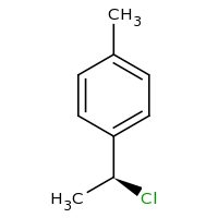 2d structure of 1-[(1S)-1-chloroethyl]-4-methylbenzene