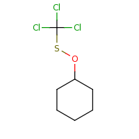 2d structure of {[(trichloromethyl)sulfanyl]oxy}cyclohexane