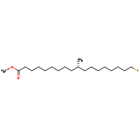 2d structure of methyl (10S)-18-fluoro-10-methyloctadecanoate