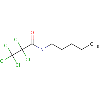 2d structure of 2,2,3,3,3-pentachloro-N-pentylpropanamide