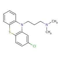 2d structure of [3-(2-chloro-10H-phenothiazin-10-yl)propyl]dimethylamine