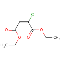 2d structure of 1,4-diethyl (2E)-2-chlorobut-2-enedioate