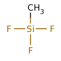2d structure of trifluoro(methyl)silane