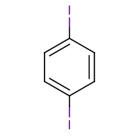 2d structure of 1,4-diiodobenzene