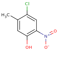 2d structure of 4-chloro-5-methyl-2-nitrophenol