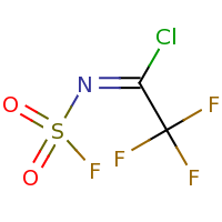 2d structure of 2,2,2-trifluoro-N-(fluorosulfonyl)ethanecarbonimidoyl chloride