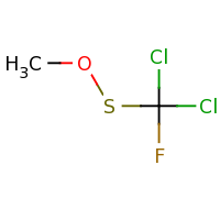 2d structure of ({[dichloro(fluoro)methyl]sulfanyl}oxy)methane