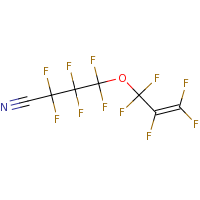 2d structure of 2,2,3,3,4,4-hexafluoro-4-[(1,1,2,3,3-pentafluoroprop-2-en-1-yl)oxy]butanenitrile