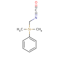 2d structure of (isocyanatomethyl)dimethylphenylsilane