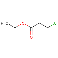 2d structure of ethyl 3-chloropropanoate