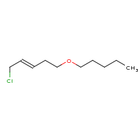 2d structure of (2E)-1-chloro-5-(pentyloxy)pent-2-ene