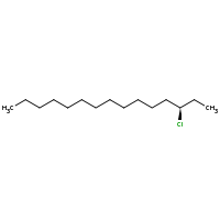 2d structure of (3R)-3-chloropentadecane