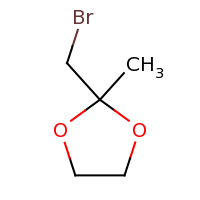 2d structure of 2-(bromomethyl)-2-methyl-1,3-dioxolane