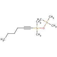 2d structure of hex-1-yn-1-yldimethyl[(trimethylsilyl)oxy]silane