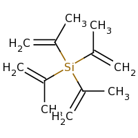 2d structure of tetrakis(prop-1-en-2-yl)silane