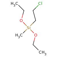2d structure of (2-chloroethyl)diethoxymethylsilane
