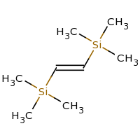 2d structure of trimethyl[(E)-2-(trimethylsilyl)ethenyl]silane