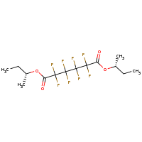 2d structure of 1,6-bis(2R)-butan-2-yl 2,2,3,3,4,4,5,5-octafluorohexanedioate