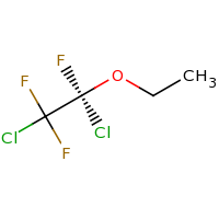 2d structure of (1S)-1,2-dichloro-1-ethoxy-1,2,2-trifluoroethane