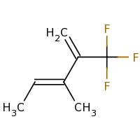 2d structure of (3E)-3-methyl-2-(trifluoromethyl)penta-1,3-diene