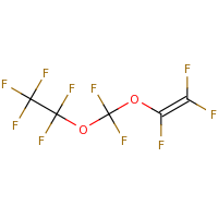 2d structure of 1-[difluoro(1,1,2,2,2-pentafluoroethoxy)methoxy]-1,2,2-trifluoroethene