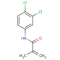2d structure of N-(3,4-dichlorophenyl)-2-methylprop-2-enamide