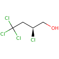 2d structure of (2S)-2,4,4,4-tetrachlorobutan-1-ol