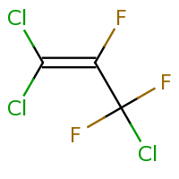 2d structure of 1,1,3-trichloro-2,3,3-trifluoroprop-1-ene