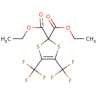 2d structure of 2,2-diethyl 4,5-bis(trifluoromethyl)-2H-1,3-dithiole-2,2-dicarboxylate