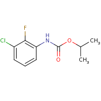 2d structure of propan-2-yl N-(3-chloro-2-fluorophenyl)carbamate