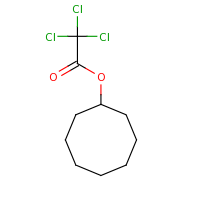 2d structure of cyclooctyl 2,2,2-trichloroacetate