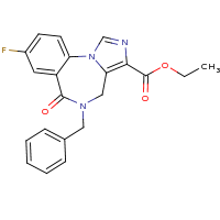 2d structure of ethyl 8-benzyl-12-fluoro-9-oxo-2,4,8-triazatricyclo[8.4.0.0^{2,6}]tetradeca-1(14),3,5,10,12-pentaene-5-carboxylate