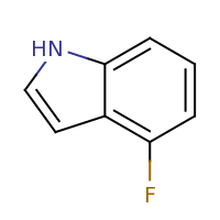 2d structure of 4-fluoro-1H-indole