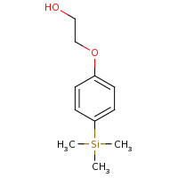 2d structure of 2-[4-(trimethylsilyl)phenoxy]ethan-1-ol