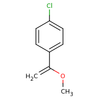 2d structure of 1-chloro-4-(1-methoxyethenyl)benzene
