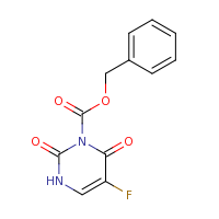 2d structure of benzyl 5-fluoro-2,6-dioxo-1,2,3,6-tetrahydropyrimidine-1-carboxylate