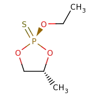 2d structure of (2S,4R)-2-ethoxy-4-methyl-1,3,2$l^{5}-dioxaphospholane-2-thione