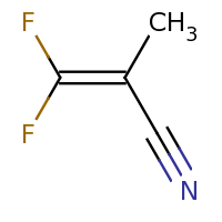 2d structure of 3,3-difluoro-2-methylprop-2-enenitrile