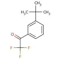 2d structure of 1-(3-tert-butylphenyl)-2,2,2-trifluoroethan-1-one