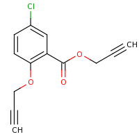 2d structure of prop-2-yn-1-yl 5-chloro-2-(prop-2-yn-1-yloxy)benzoate